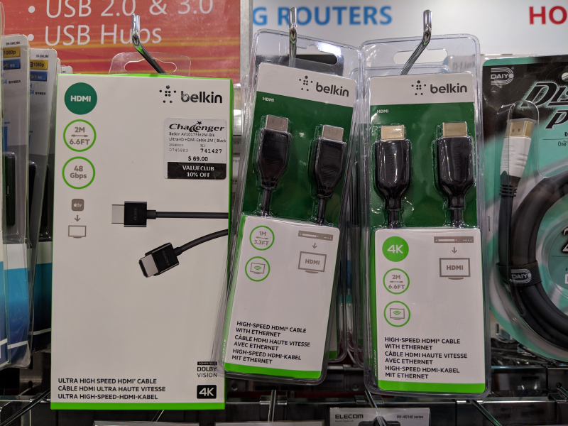 Recommended for 2m 48Gbs Ultra High Speed HDMI Cable by Belkin 